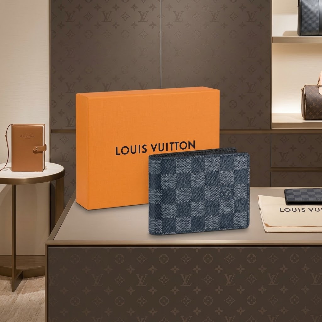 Louis Vuitton Wallet Damier Graphite Canvas | Black Bifold Wallet